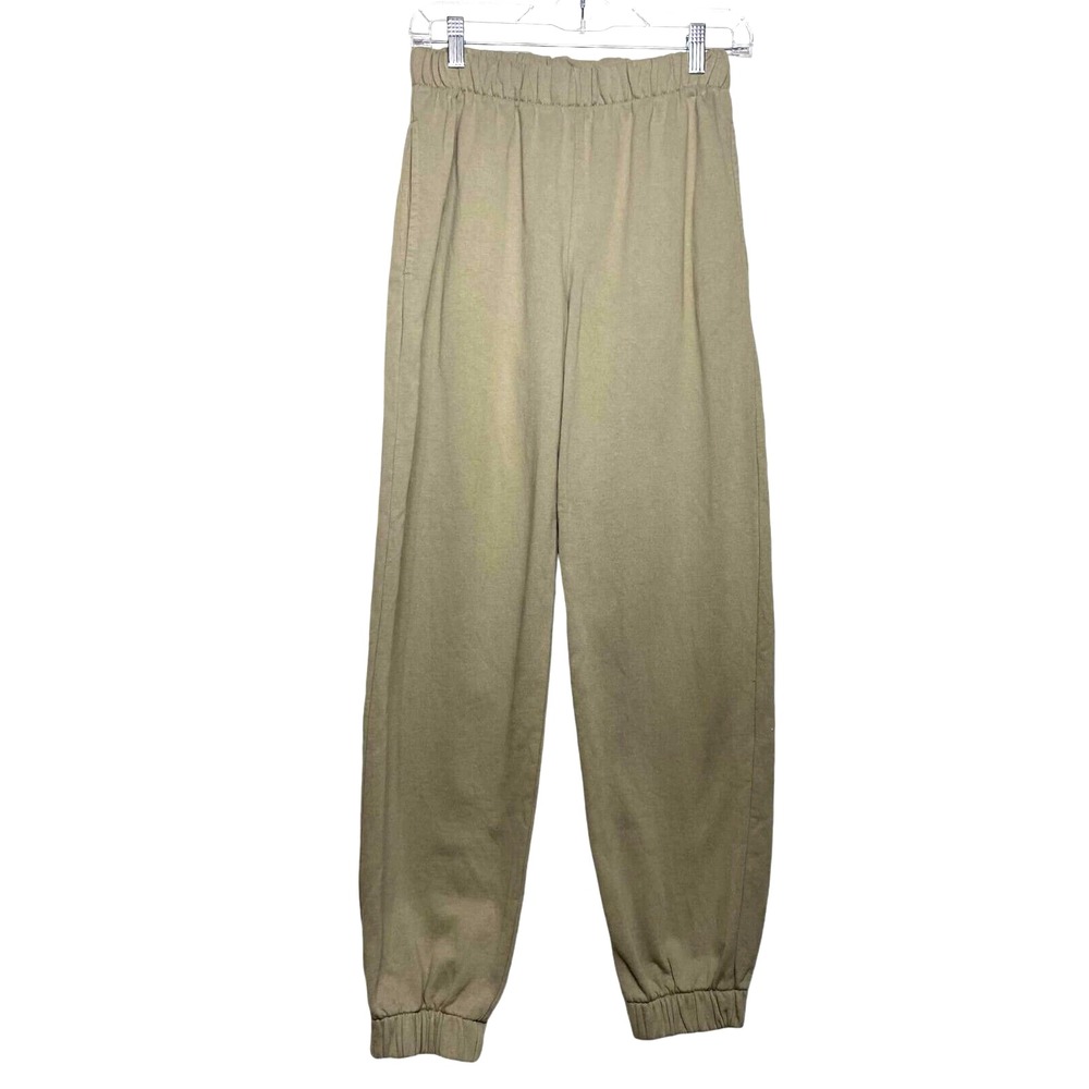Brandy Melville Rosa Sweatpants One‎ Size Tan Joggers High Rise Casual John Galt